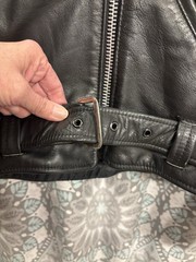 Vintage 70’s Sears The Leather Shop Motorcycle Ramones Jacket Womens 14* READ