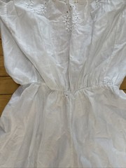 RARE Antique 1900 Women Eyelet Lace Camisole One Piece Bloomers Jumpsuit Romper