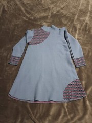 Vintage Sweater Dress Soft Wool & Acrylic Women’s Made In Italy, Blue
