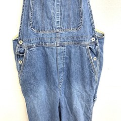 Vintage 2002 Women Size Medium Blue Denim Overall # RN 54023 Silver Buckle Pre O