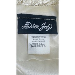 Vintage Mister Jay Lace Midi Dress L Cream Tiered Drop Waist Wedding Guest