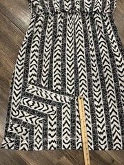 Lorac Original Lady Carol Blouson Dress 16/18 Geometric Abstract Disco 70’s 80’s