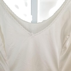 Vanity Fair Vintage White Lace Trim Nylon Camisole Top Sz 40 Made in USA Bridal