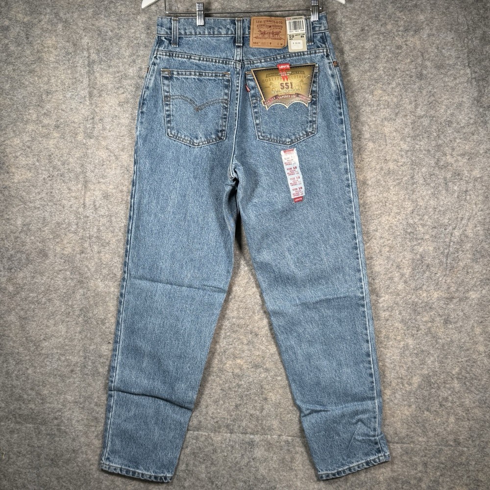 Vintage NOS Womens Levis 551 Jeans Size 28×31 90s USA Relaxed Fit Tapered 10 M