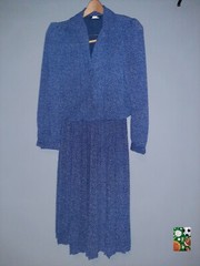 Vintage Breli Originals Secretary A Line Polka Dot Dress 12 Cottage Core