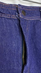 Vintage 1970s blue denim shorts S M hot pants jean dark cotton mid rise