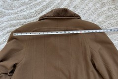 Nina Ricci Vintage 80s Camel Wool and Cashmere Blend Coat With Plush Collar