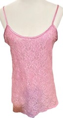 Vintage Pink Stretchy Sheer Lace Camisole US “Soft Sensations” Fairy Fairygrunge