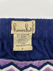 Vtg Ramona Rull Kaftan Dress Muumuu 70’s Pullover Embroidered Square Neck Boho P