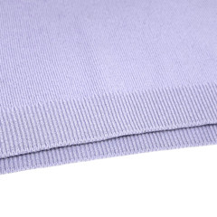 CHANEL Vintage CC Logo Button Cashmere Knit Top T-shirt Purple Blue