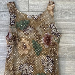 VINTAGAE ROBBIE BEE FLORQL 100% SILK DRESS