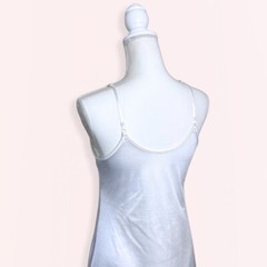 Vintage Cabernet Ivory Slip Dress – Size Medium, 1970s Shimmer Satin Lingerie