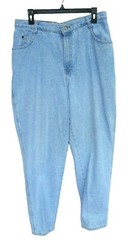 Gitano Mom Jeans Size 16 Average Light Wash 5 Pocket Inseam 30 In Vintage