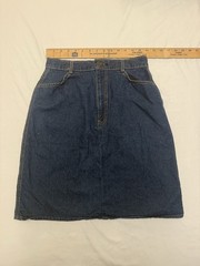 Vintage Hunt Club JC Penney 100% Cotton Denim Skirt Women’s Size S/M