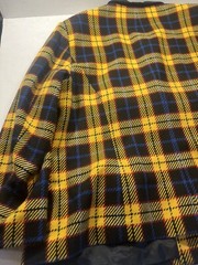 VTG Y2K Plaid Jacket Blazer Womens XL Wool Blend Yellow/blue/black, Joan Leslie
