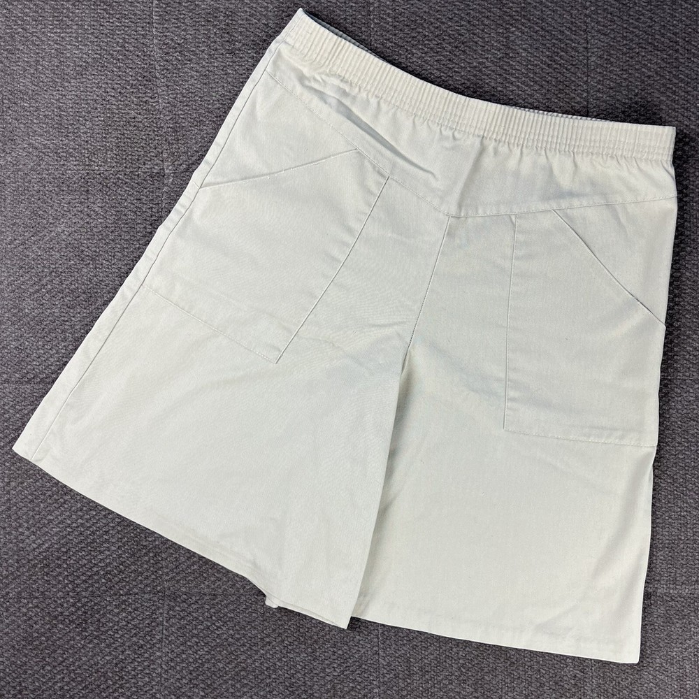 Vintage 80s High Waist Khaki Culottes Shorts Julia Lauren *AS IS*