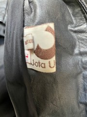 Jota U Cueros Leather and Suede Bat Wing 1980s Jacket Size L ArgentinaL(J14)
