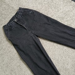 Vintage Rockies Black High Waisted Western Jeans Straight Leg 2817 Inseam 36