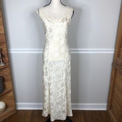 Vintage Gold Label Victoria Secret Sexy Classic Long Nightgown Ivory Medium