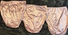 NWOT VINTAGE WARNERS SECOND SKIN SATIN XL BRIEF GUSSET HI CUT Y2K 90s LOT SET