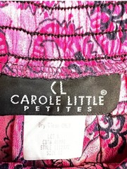 VTG 80s Carol Little Petites Colorful Top Sz 8 & Palazzo Capri shorts/pant Sz 10