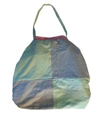 Vintage 90s Y2K Color Block Reversible Jacket Purse 2 in 1 Unisex Lg-XXL Pastels