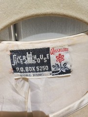 VTG 50s Cream Cardigan Embroidered Mushrooms Rare Mushroomcore Fairycore