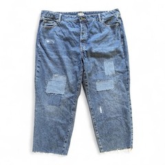 Old Navy High Rise Patchwork Straight Jeans Sz 22W NWOT