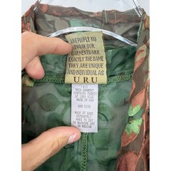 RARE Vintage URU Kristine St. Rrik Silk Burnout Devoré Wearable Art Duster OS