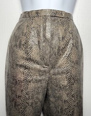 Y2K Harve Benard Snakeskin High Waist Pant Set 2pc XS/S Cocktail Party Night Out