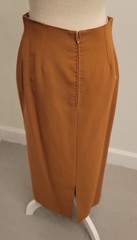 Vtg Skirt Suit Sz 8 French Import Couture 80’s Paris Wool Jacques Molko Note Gvc