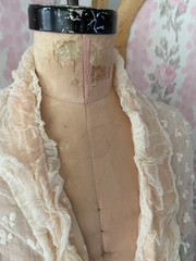 Antique White Pink Shawl