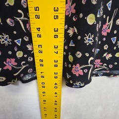 Carol Anderson Collection Maxi Skirt Womens S Black Floral Y2K Fairy Grunge 90s