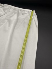 Velrose Size L White Nylon Long Lace Trims Culotte Slip Pants 28” Style:2402