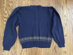 Vintage Susan Bristol 1980’s Hand Embroidered Preppy Romantic Sweater M