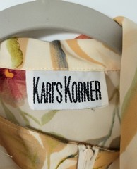 FLORAL PRINT Kari’s Korner Vintage Sleeveless Dress/SS Jacket Set Ylw/Multi 18