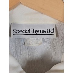 Vintage Special Thyme Ltd 2-in-1 Dress w/ Attached Floral Vest Size 18W Made USA