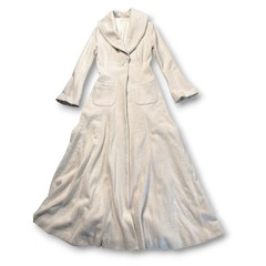 True Vintage Cashmere Long Swing Coat Romantic Bell Sleeve Small