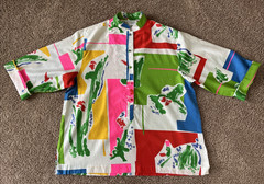 Vintage CATHERINE OGUST PENTHOUSE GALLERY 70/80s Women’s Tunic Top – Sz L