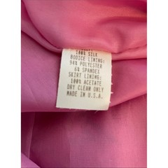 NWT Vintage Nanette Lepore Silk Butterfly Dress 2000s Strapless Pink Y2K Size 4