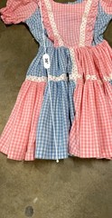VTG 60’s 70s Western Fashions DRESS SQUARE DANCING ROCKABLILLY GINGHAM