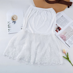 Gonna A Line In Pizzo Con Inserti, Mezza Gonna, Sottogonna, Vita Elastico