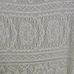 Giorgio Sant’ Angelo Lace Shift Maxi Dress, Cream/Gold Shimmer, Size 5/6, Vtg