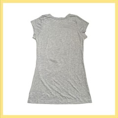 Vintage 90s Womens Medium Gray Goddess T-Shirt DZ Double Zero Music Moon