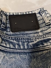 1980s VTG ACID WASH HIGH WAISTED JEANS WEATHERED BLUES WAIST 26-27inches (M)