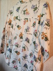 Vintage Women’s 80’s Venezia Floral Botanical Long Sleeve Shirt Size 14/16