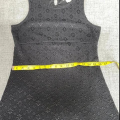 La Belle Women’s Black Whimsigoth Lace Dress L Sleeveless Flared