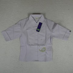 Vintage Todd Oldham Top Women Size L Lavender Short Sleeve Collared