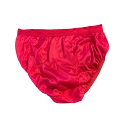 Vintage Myonne Panties Underwear Lace Nylon Cotton Bright Pink Size 5 Hips 36-37