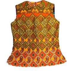 Vintage Ja-na Of Hawaii Top Sleeveless Unique Retro